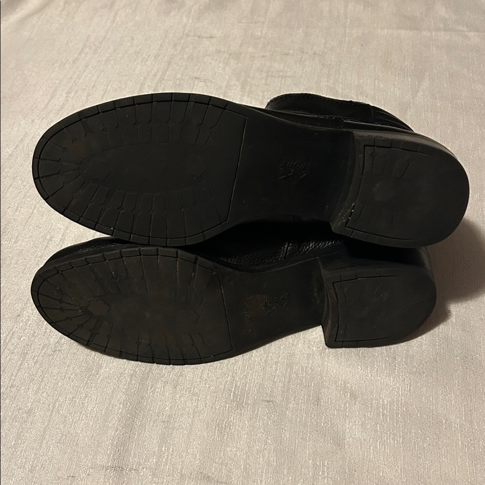 Anne Klein Sport Black Leather Ankle Bootstraps - Picture 8 of 8
